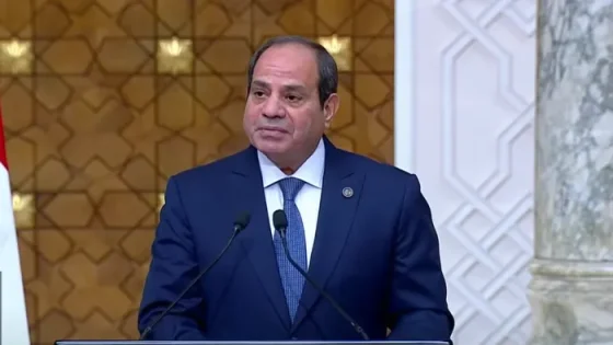 الرئيس المصري: إقامة الدولة الفلسطينية حجر زاوية لاستقرار المنطقة