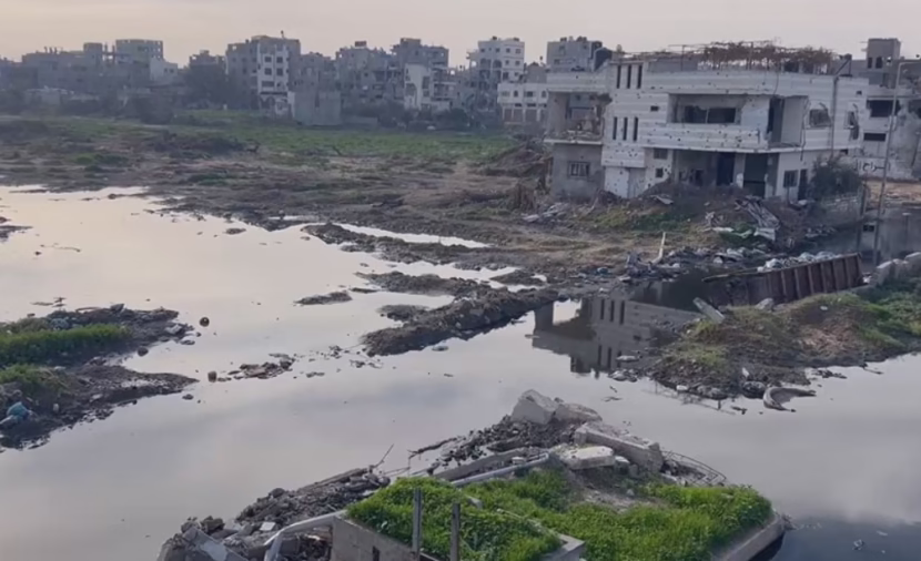 بلدية غزة تحذر من انهيار كارثي في منطقة بركة الشيخ رضوان