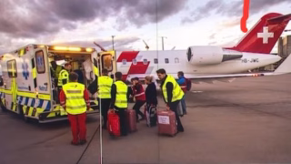 وصول مصابين من قطاع غزة إلى سويسرا لتلقي العلاج