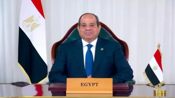 الرئيس المصري يبعث خطاب إلى نظيره الفلسطيني