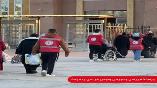 فرق الهلال الأحمر المصري تواكب عودة الأسر الفلسطينية إلى قطاع غزة عبر معبر رفح