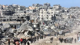 تحرك قطري لتمويل ضخم يستهدف إعادة إعمار قطاع غزة