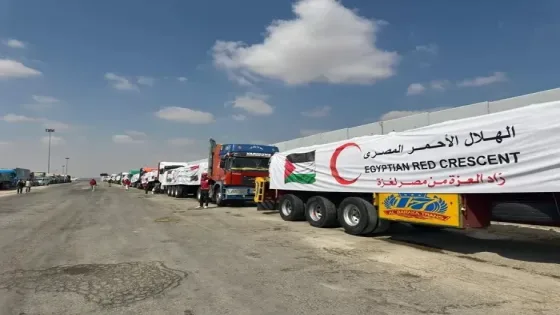 مساعدات غذائية وطبية جديدة تدخل غزة ضمن القافلة رقم 153
