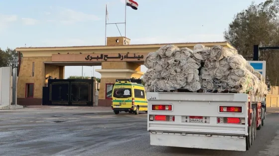 بالصور.. الهلال الأحمر المصري يسيّر قافلة «زاد العزة» بالمساعدات الغذائية والطبية والشتوية لدعم غزة