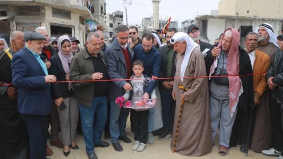 بالصور: “بلدية غزة” تفتتح سوق الشيخ رضوان الشعبي