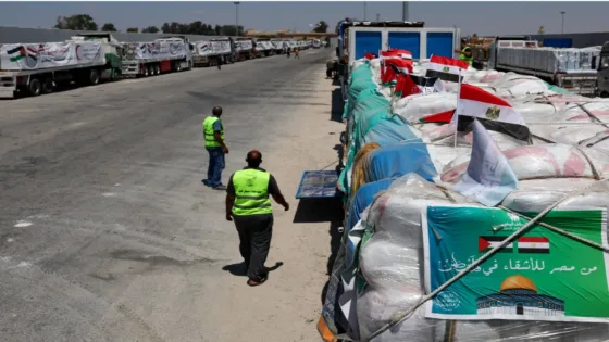 مصر تكثف جهودها لإيصال المساعدات الإنسانية إلى الفلسطينيين في غزة