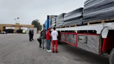 تحرك الدفعة الـ177 من شاحنات المساعدات إلى قطاع غزة