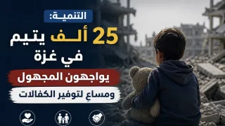 التنمية: 25 ألف يتيم في غزة يواجهون المجهول ومساعٍ لتوفير الكفالات
