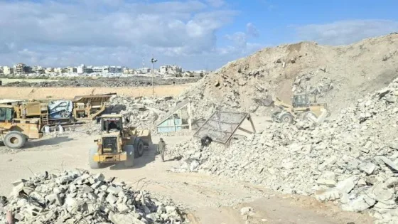 الأشغال: خطة حكومية لإدارة الركام في غزة وإعادة استخدامه
