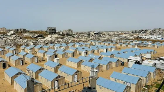 بالصور: الأشغال تواصل إنشاء مراكز إيواء وحصر أضرار ركام غزة