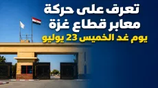 تعرف على حركة معابر قطاع غزة يوم غد الخميس 23 يوليو