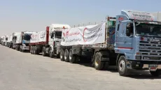 الهلال الأحمر المصري يطلق قافلة «زاد العزة»الـ 245 إلى غزة