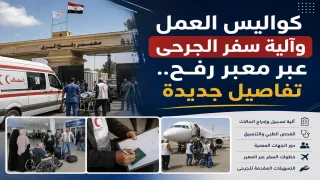 كواليس العمل وآلية سفر الجرحى عبر معبر رفح.. تفاصيل جديدة