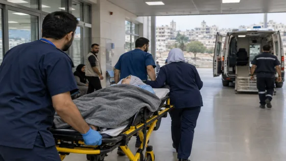 صورة توضيحية للإجلاء الطبي لمرضى من قطاع غزة لتلقي العلاج خارج القطاع