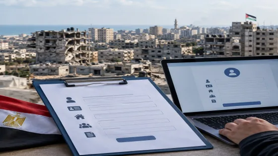 تحديث بيانات المصريين في غزة ورابط التسجيل للمساعدات لحملة الجنسية المصرية