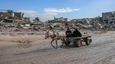 صورة توضيحية للمساعدات الإنسانية والإغاثية المقدمة لأهالي قطاع غزة